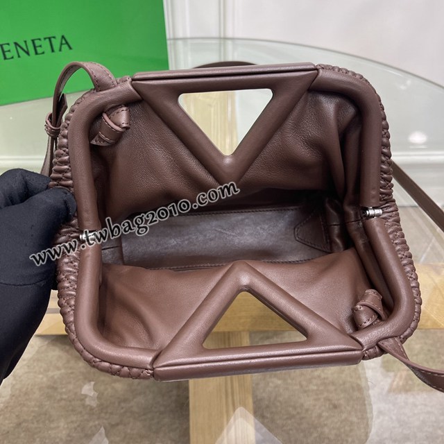 Bottega veneta高端女包 8546B BV寶緹嘉2021包包最新triangle倒三角手提單肩斜挎包三角包  gxz1281